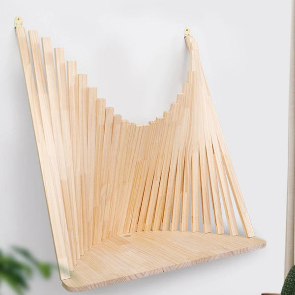 Folding Desk Wall Mounted Foldable Table Fashionable Creative Hanging Solid Wood Computer Laptop Desks