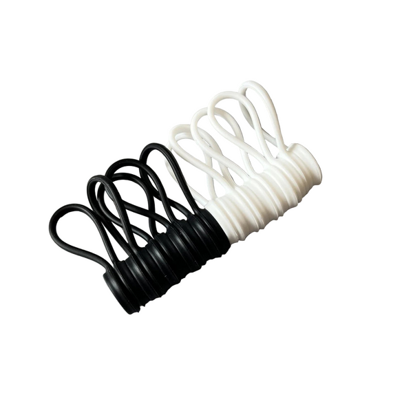 10Pcs Magnetic Cable Ties Silicone Management Twist Reusable Cord Clips For Bundling Organizing Cable Cleats Clamps & Ties