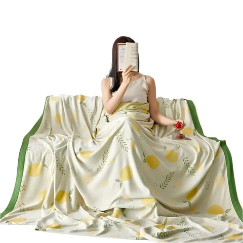 1Pc Blanket 100 Percent Bamboo Fiber Cooling Feel Bed Linen Towel Blankets
