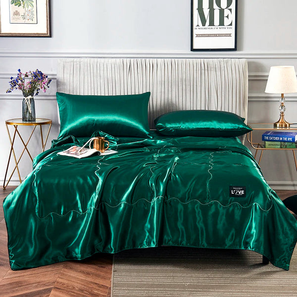 Luxury Summer Cool Quilt Ice Silk Air Conditioning Bedding Blanket Blankets