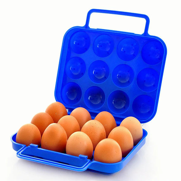 2/4/6/12 Grid Egg Storage Box Portable Holder Container For Outdoor Camping Picnic Eggs Case Kitchen Organizer Food Storage Containers