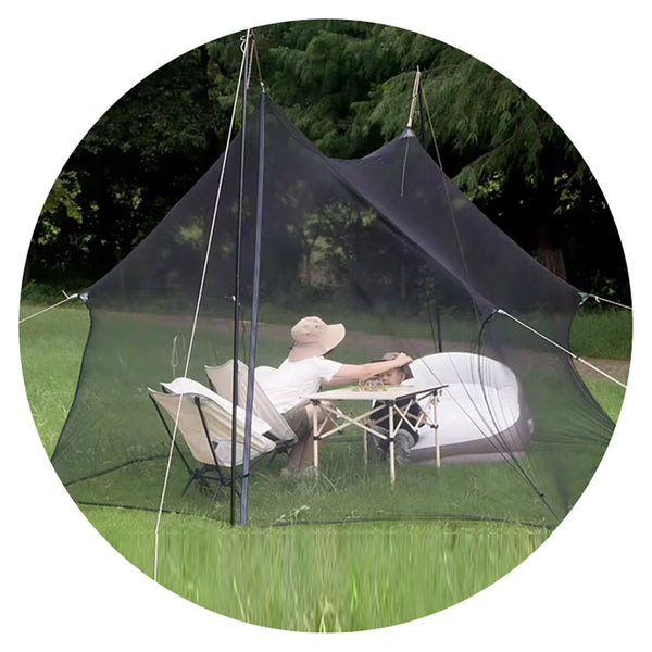 Diy Mosquito Netting 3X5/15M Outdoor Camp Tent Garden Picnic Black Cut Fit Size Insect Nets & Repellents