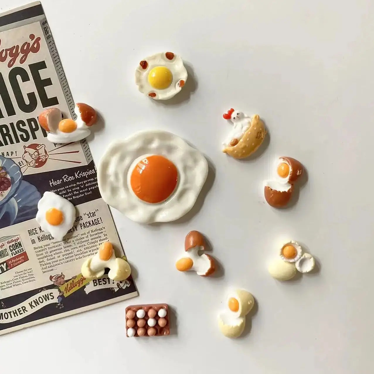 11Pcs Miniature Egg Fridge Mag Net Home Decoration Photo Message Fixed Refrigerator Magnets