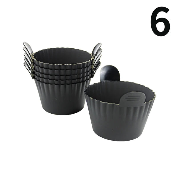 Silicone Air Fryer Egg Poacher Cupcake Baking Cups Ramekins Ovens Basket Air Fryer Accessories