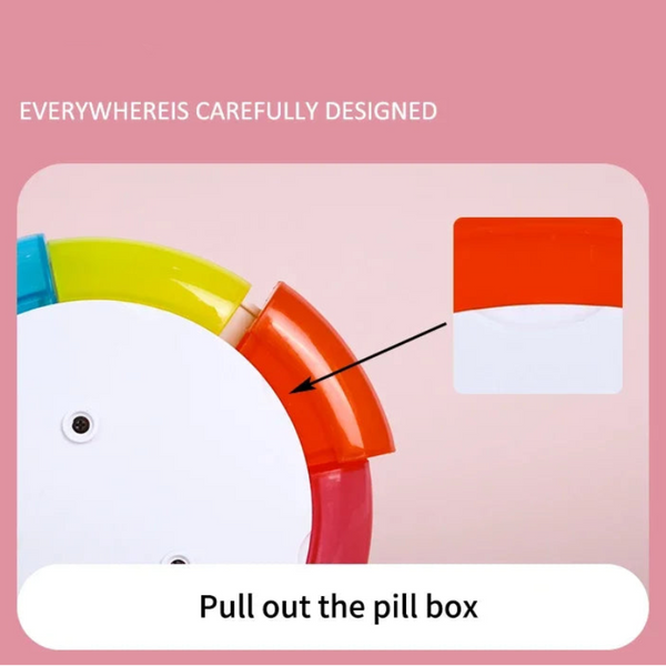 7 Day Electronic Pill Dispenser Storage Box With Alarm Clock Light Smart Pip Pill Boxes