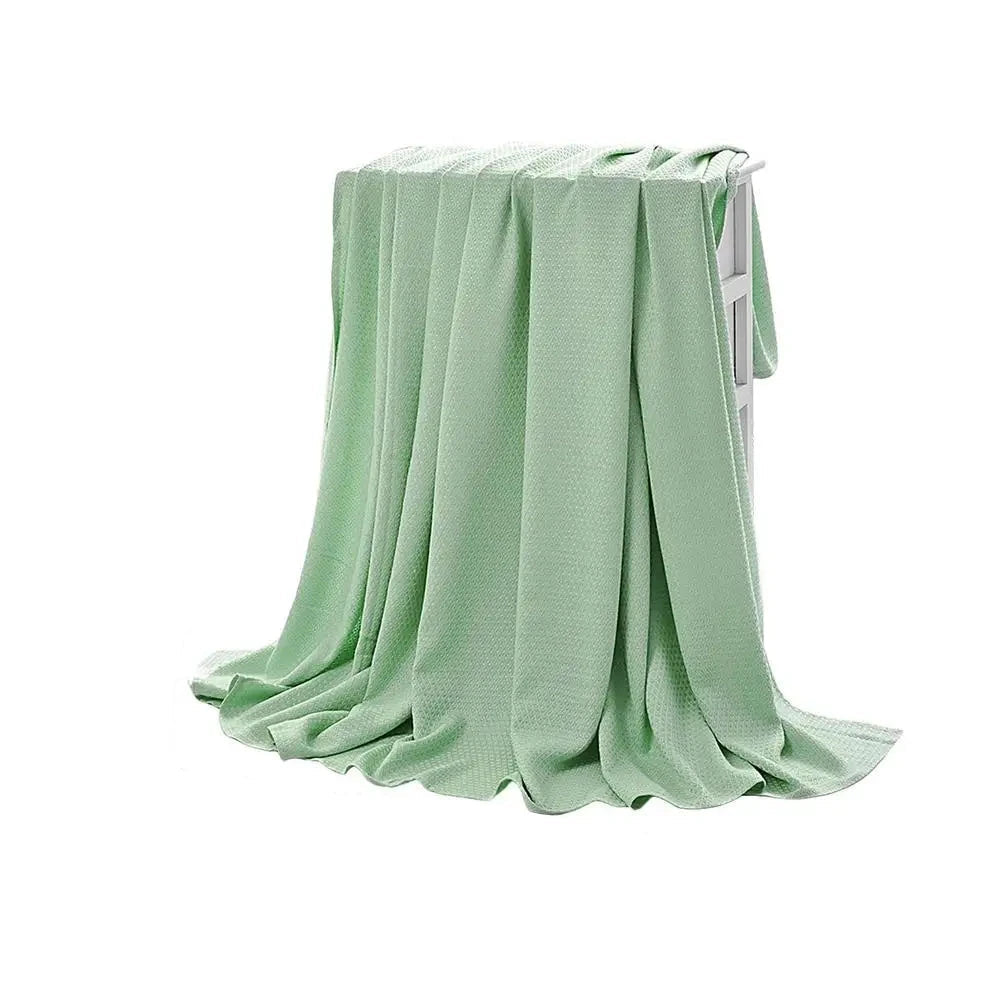 Cooling Bamboos Air Conditioning Throw Blanket Breathable Fiber Blankets