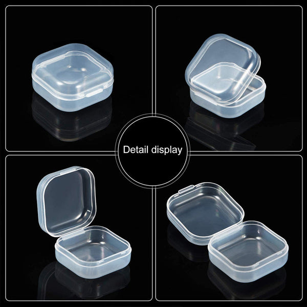 Jewelry Storage Containers Box 50Pcs Portable Pill Medicine Holder Organizer Storage Boxes