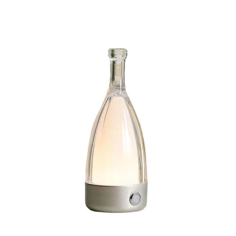 Luxury Lamp Bluetooth Silver Wine Bottle Decor Table Accents Lamps
