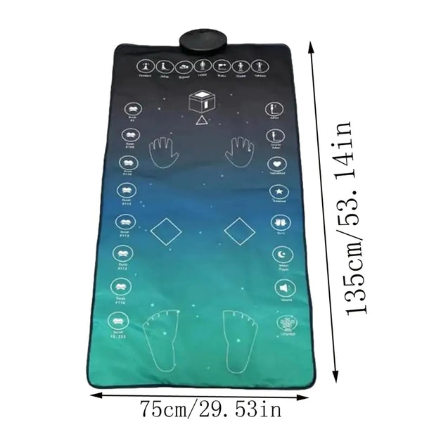 Smart Led Prayer Mat With One Touch Reminder & Sound Function Waterproof Flame Retardant Portable Worship Blanket For Home Door Mats & Floor Mats