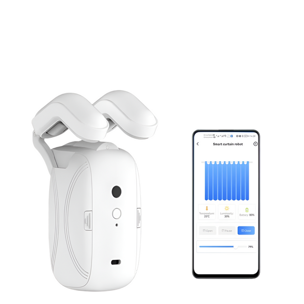 1Pcs Tuya Smart Curtain Robot Roman Rod Track App Controlsingle/Double (Works With Gateway For Remote Controli Other Curtains & Accessories