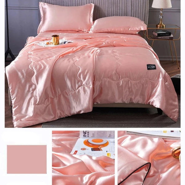 Luxury Summer Cool Quilt Ice Silk Air Conditioning Bedding Blanket Blankets