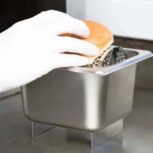 Stainless Steel Butter Roller With Base Removable Spreader Wheel Efficient Labor Saving Dispenser Burger Shop Butter Dishes