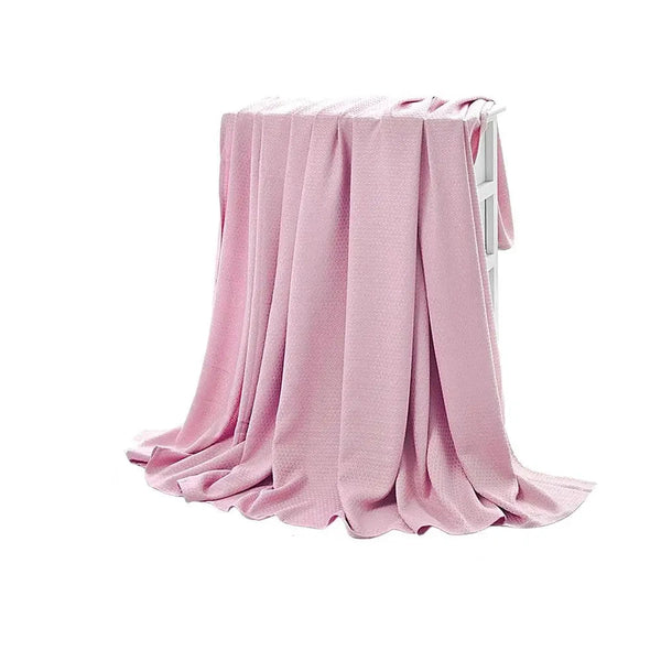 Cooling Bamboos Air Conditioning Throw Blanket Breathable Fiber Blankets