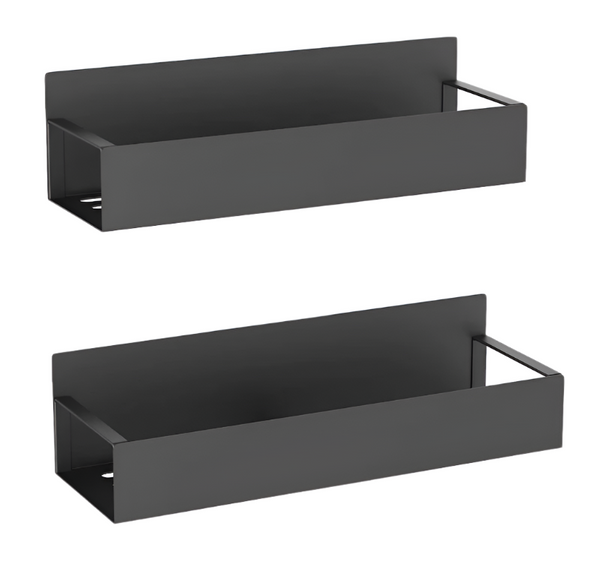 Magnetic Fridge Shelf Spice Storage Rack Refrigerator Side Black Iron Household Space Saving Kitchen Organizer Spice Jars & Racks