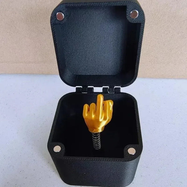 Christmas Interesting Prank Gift Middle Finger Box Funny Creative Gifts Office Desk Decoration Home Seasonal Decorations