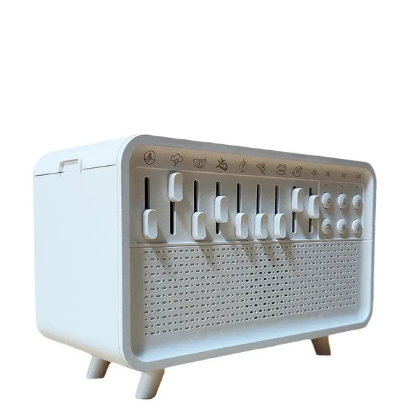 3 In 1 Bluetooth Speaker White Noise Sleep Night Light Humidifier All One Machine Free Combination Of 8 Group Nature Sound Audio Docks & Mini Speakers