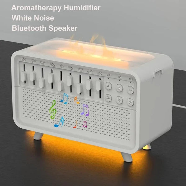 3 In 1 Bluetooth Speaker White Noise Sleep Night Light Humidifier All One Machine Free Combination Of 8 Group Nature Sound Audio Docks & Mini Speakers