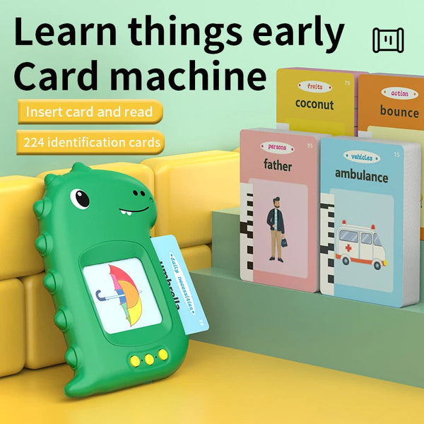 Talking Early Education Flash Card Machine Learning Language English Electronic Audio Book Toy Children Birthday Gift Educational Toys