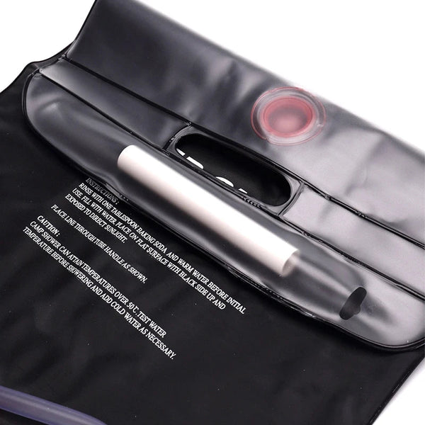 20L Foldable Solar Shower Bag Outdoor Bath Water Camping Sun Heated Bags Scrubbing Removable Hose Head Portable Showers & Accessories