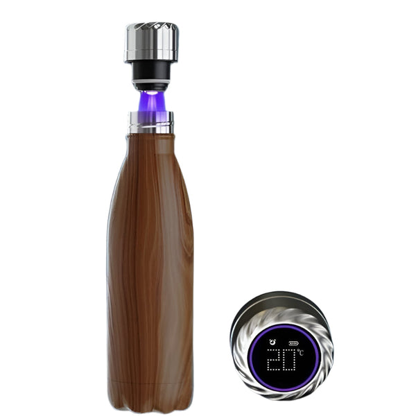 Smart Water Bottle Uv Self Cleaning Digital Thermal Cup Drink Reminder Stainless Steel Thermos With Temperature Display Water Bottles & Vacuum Flasks