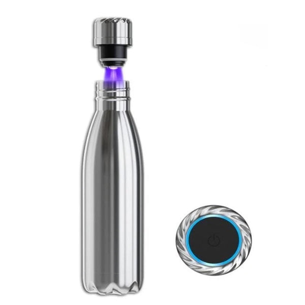 Smart Water Bottle Uv Self Cleaning Digital Thermal Cup Drink Reminder Stainless Steel Thermos With Temperature Display Water Bottles & Vacuum Flasks