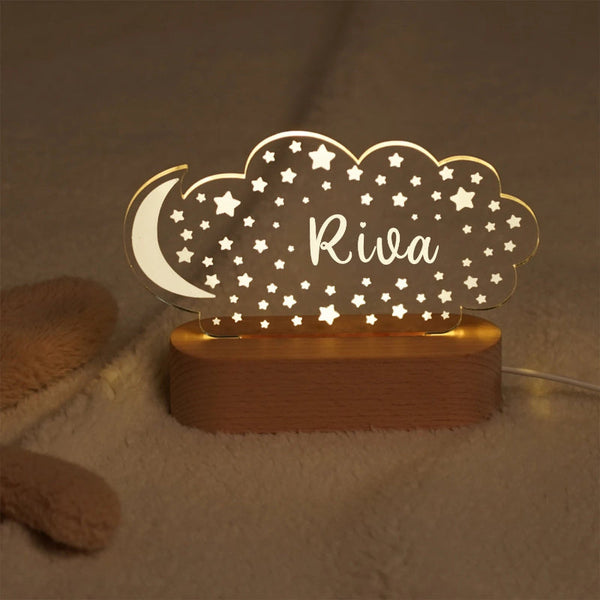 Custom Little One Kids Usb Night Light Personalized Children Name Lamp Nursery Newborn Bedroom Home Decoration Birthday Souvenir Gift Night Lights