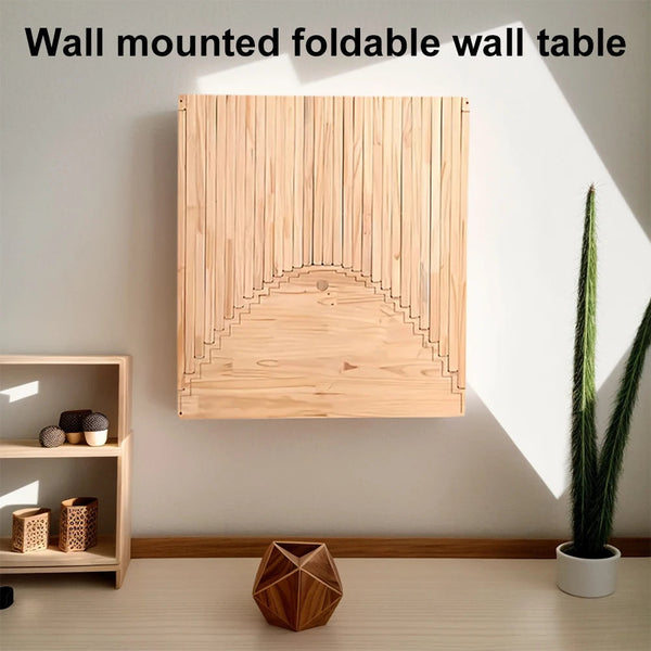 Folding Desk Wall Mounted Foldable Table Fashionable Creative Hanging Solid Wood Computer Laptop Desks