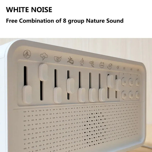 3 In 1 Bluetooth Speaker White Noise Sleep Night Light Humidifier All One Machine Free Combination Of 8 Group Nature Sound Audio Docks & Mini Speakers