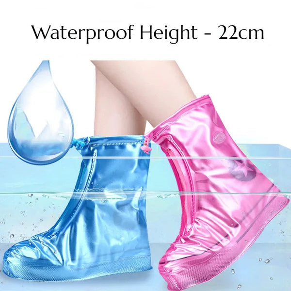 Silicone Waterproof Shoe Cover Unisex Shoes Protectors Rain Boots For Indoor Outdoor Rainy Reusable Quality Non Slip Shoe Covers