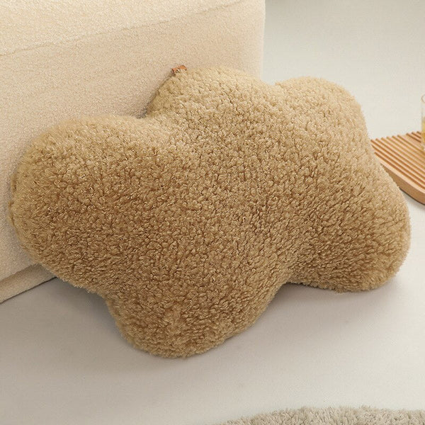 Plush Pillow Khaki Cloud Shape Stuffed Soft Seat Cushion Decor Cushions & Decorative Pillows