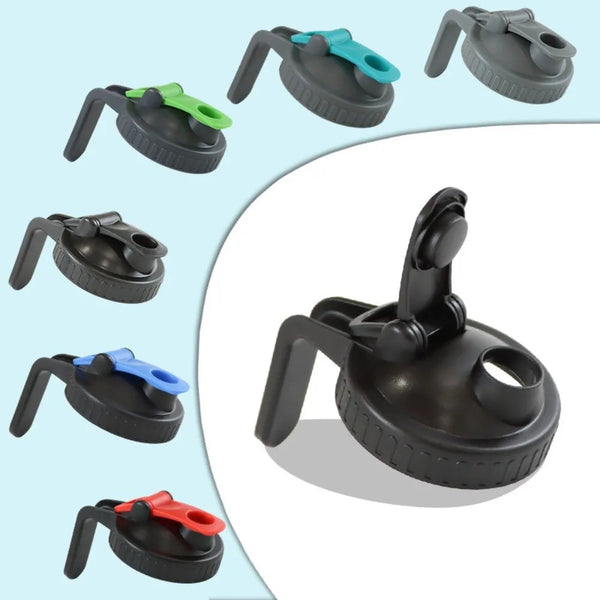 New Reusable Mason Jar Lids For Wide Mouth Plastic Seal Bottle Cover Leak Proof 86Mm Spout With Handle Home Kitchen Tool Canisters & Jars