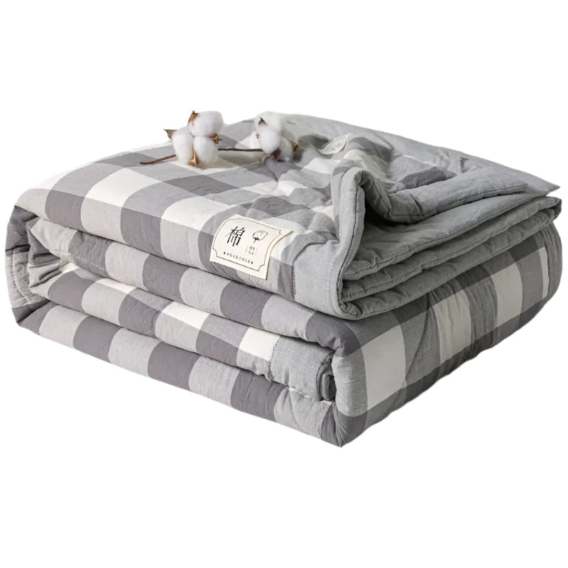 Bed Summer Cooling Quilt Queen King Size Soft Skin Friendly Thin Comforter Blankets