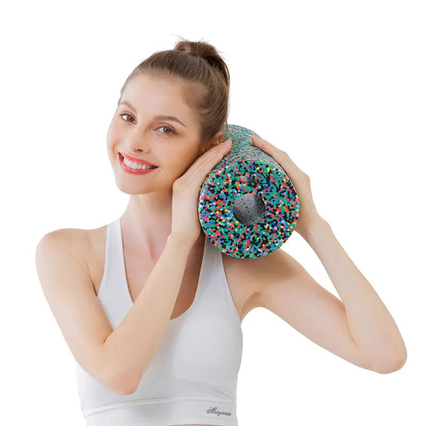 Pilates Foam Roller High Density Fitness Yoga Column Physical Therapy Relieve Pain And Exercise Muscle Massage Camouflage Foam Rollers