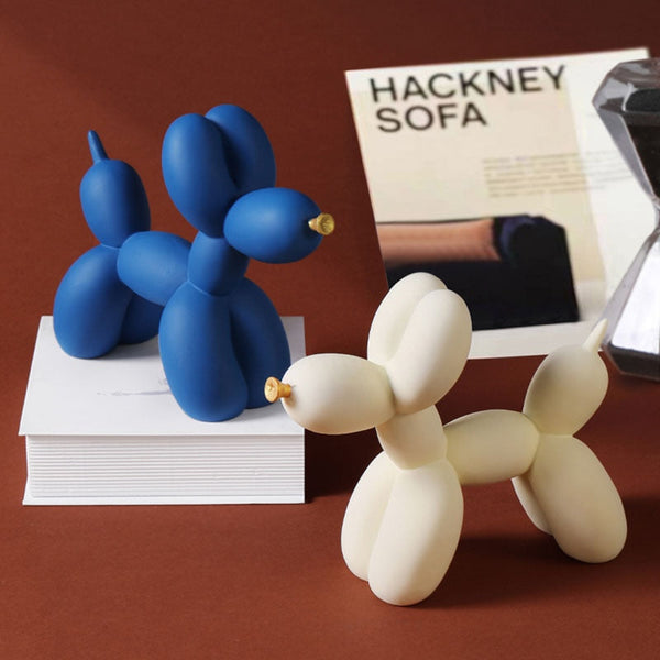 Home Figurine Nordic Balloon Dog White Resin For Living Room Decoration Accessories Sculptures & Figurines