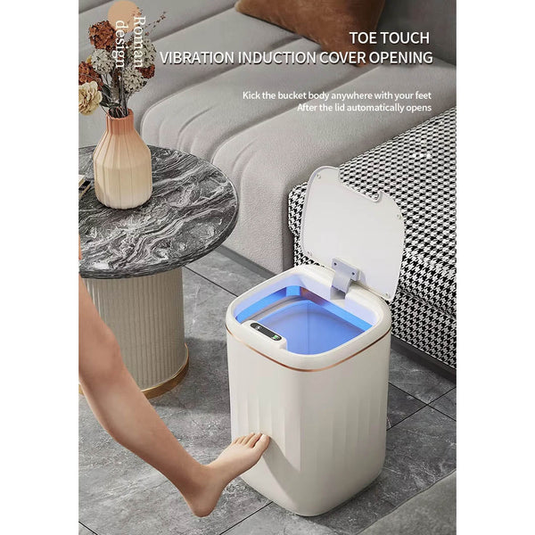 24L Smart Sensor Trash Can Bathroom Electronic Garbage Bucket Automatic Intelligent Dustbin For Kitchen Toilet Wastebaske Rubbish Bins
