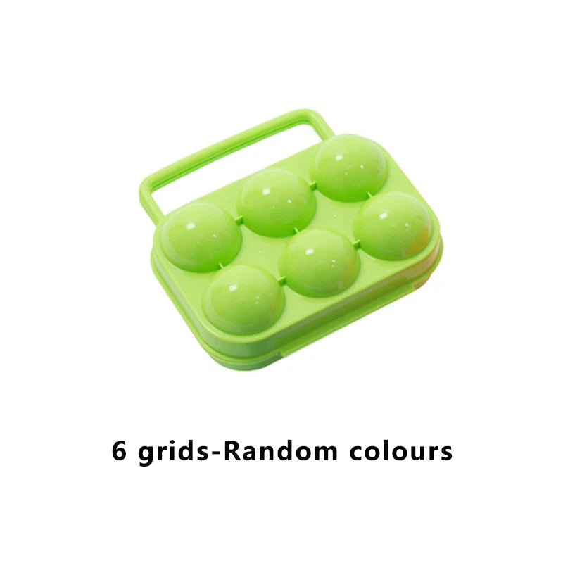 2/4/6/12 Grid Egg Storage Box Portable Holder Container For Outdoor Camping Picnic Eggs Case Kitchen Organizer Food Storage Containers