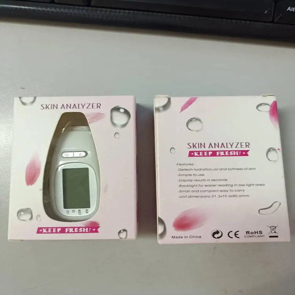 Mini Digital Backlight Lcd Screen 3 In 1 Skin Tester Moisture Oil Softness Detection Analyzer Face Care Tool Facial Cleansing Devices