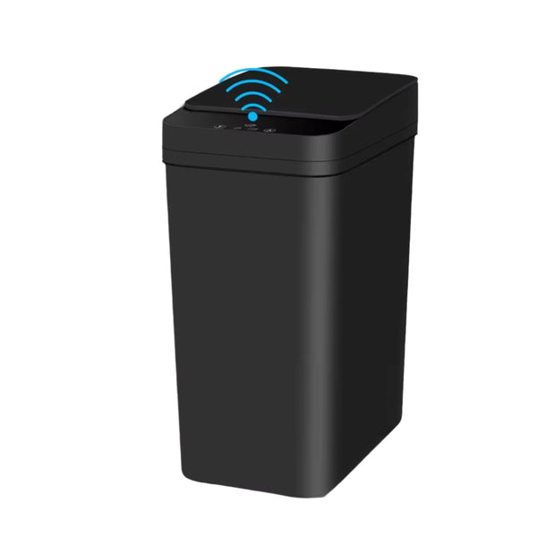 Bathroom Touchless Trash Can 12L Automatic Motion Sensor Lid Odor Proof Bin Rubbish Bins
