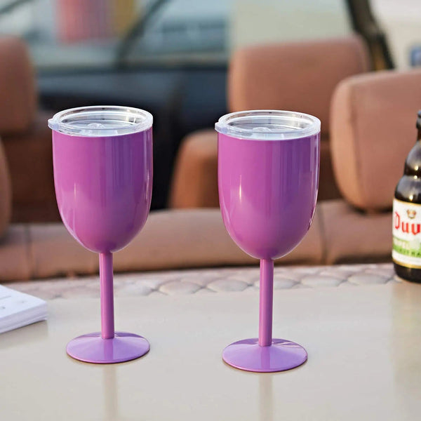 Personalize Gift 10Oz Double Wall Insulation Stainless Steel Wine Glass Thermos Bottle Vacuum Flasks Customizable Water Water Bottles & Vacuum Flasks