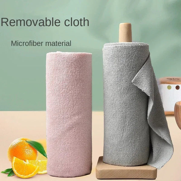 Reusable Cleaning Wipe Household Kitchen Cloth Microfiber Towel Rolls Dish Rags Wash Paper Replacement 1 Of 20 Sheets Cleaning Towels & Cloths