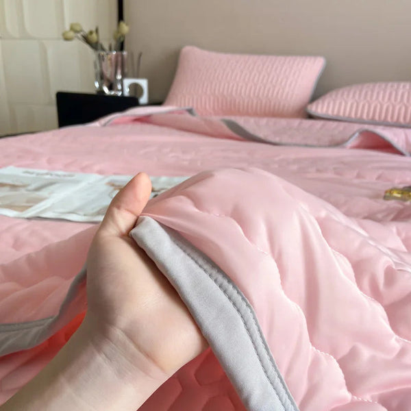 Cooling Blanket 2024 New Class A Silk Double Sided Quilt Latex Blankets