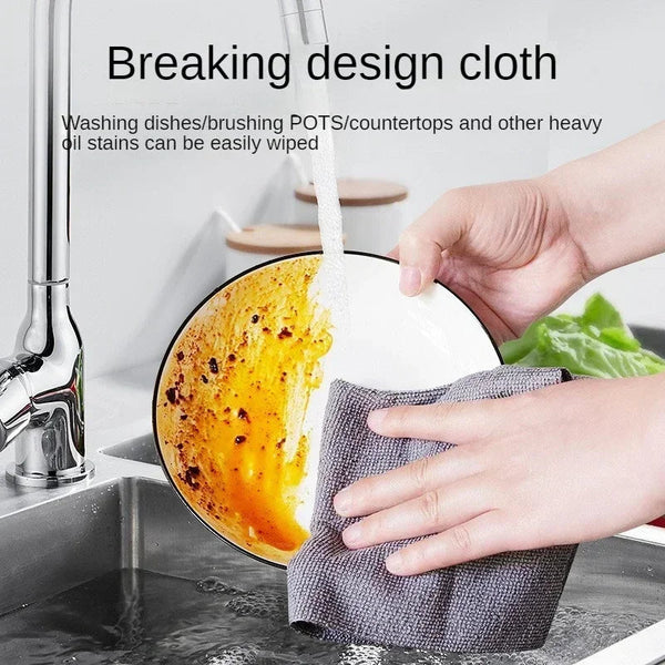Reusable Cleaning Wipe Household Kitchen Cloth Microfiber Towel Rolls Dish Rags Wash Paper Replacement 1 Of 20 Sheets Cleaning Towels & Cloths