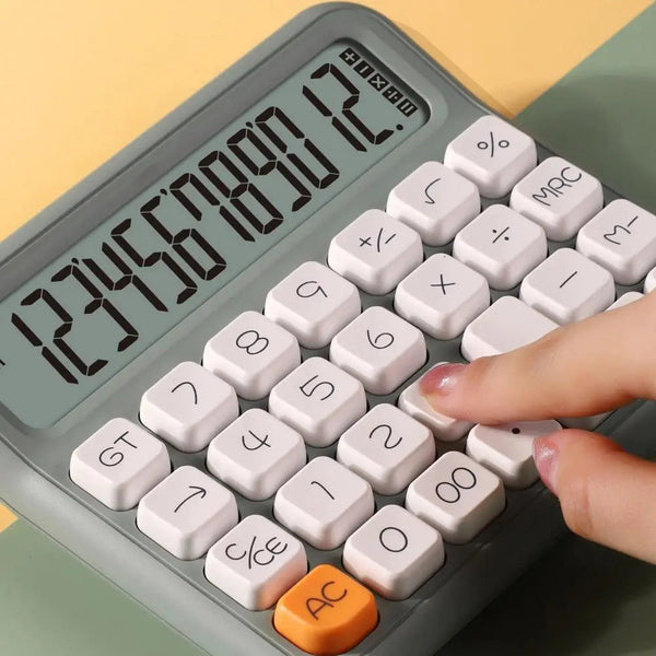 Basic Calculator Extra Large Lcd Display Battery Powered Portable Office Use Calculators