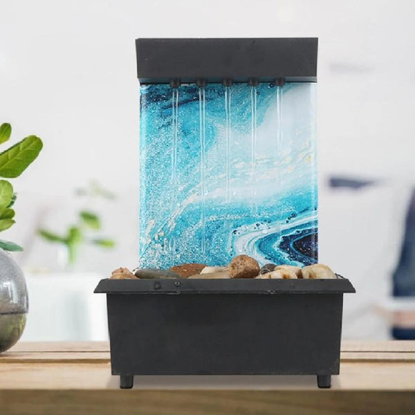 Tabletop Fountain Decor Water Landscape Ornament Attract Wealth Relax Zen Meditation Sculptures & Figurines