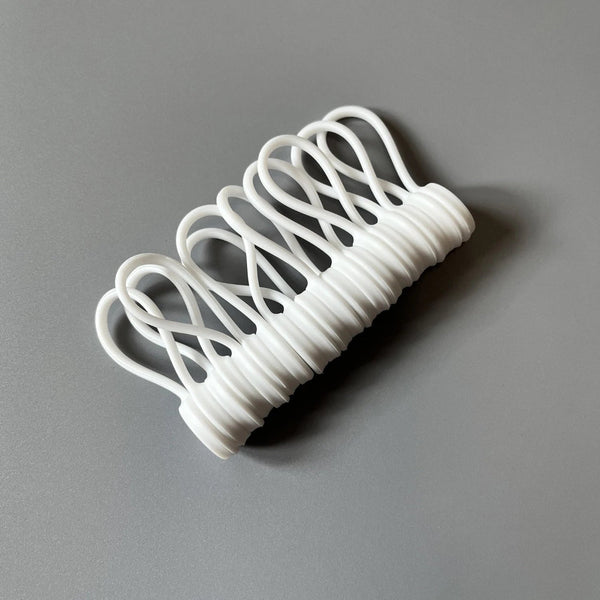 10Pcs Magnetic Cable Ties Silicone Management Twist Reusable Cord Clips For Bundling Organizing Cable Cleats Clamps & Ties