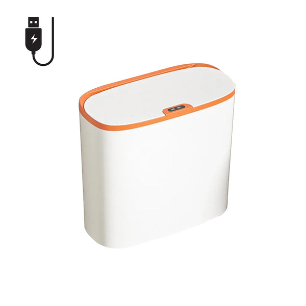 Wall Mounted 14L Smart Sensor Waterproof Electric Trash Can Waste Bin White Rubbish Bins