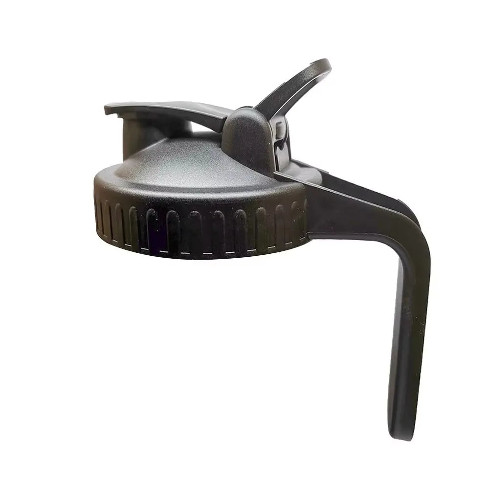 New Reusable Mason Jar Lids For Wide Mouth Plastic Seal Bottle Cover Leak Proof 86Mm Spout With Handle Home Kitchen Tool Canisters & Jars