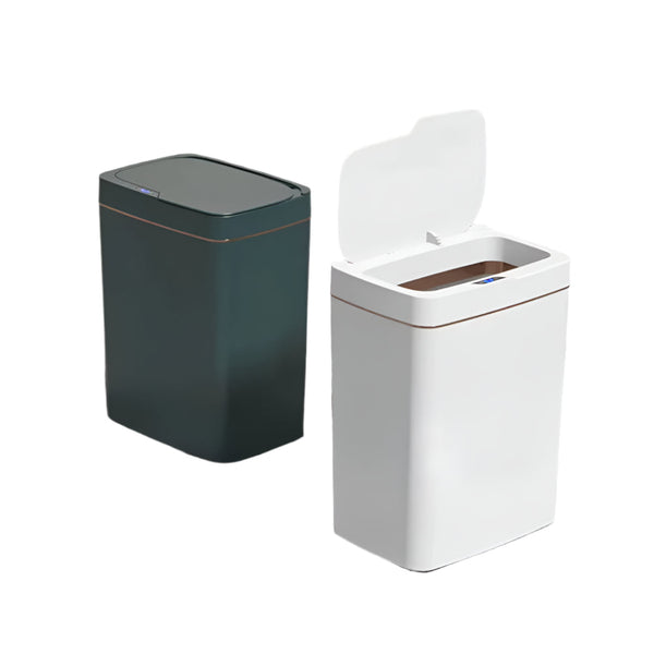 15/18L Smart Sensor Trash Can Waterproof Intelligent Touchless Quiet Auto Motion Rubbish For Kitchen Bathroom Rubbish Bins