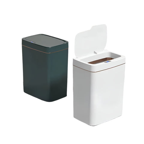 15/18L Smart Sensor Trash Can Waterproof Intelligent Touchless Quiet Auto Motion Rubbish For Kitchen Bathroom Rubbish Bins