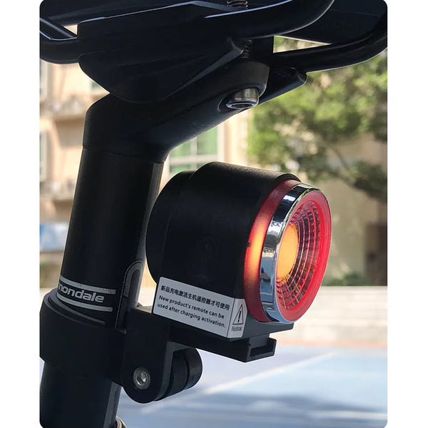 Antusi A8 Wireless Bike Rear Light Bell Anti Theft Alarm & Auto Brake Taillight Lights & Reflectors